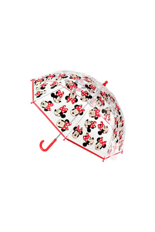 Ombrello Minni Disney - Rosso e bianco - Bianco e rosso