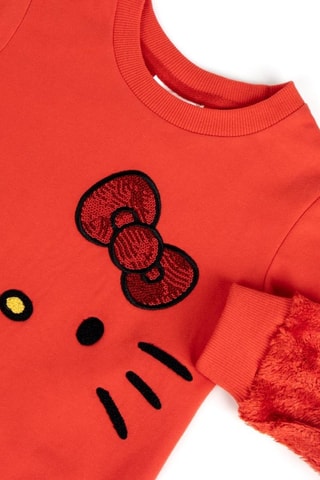 Felpa Hello Kitty - Nero e rosso