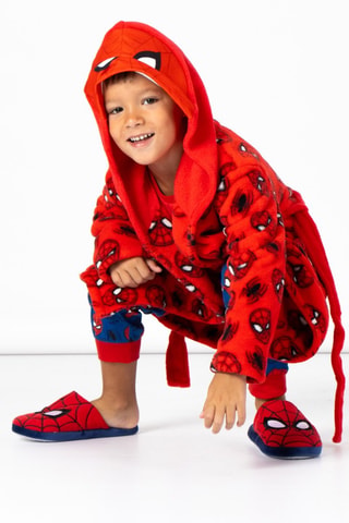 Accappatoio con cappuccio Spider-Man Avengers Marvel - Rosso - Rosso