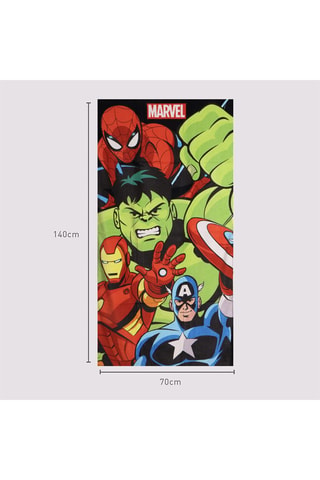 Telo doccia Spider-Man Avengers Marvel  - 70 x 140 cm - Nero e rosso