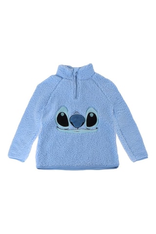 Felpa pigiama in pile Stitch Lilo & Stitch Disney - Celeste - Blu