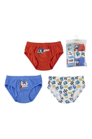 3 slip Sonic e Knuckles Sonic - Rosso e blu