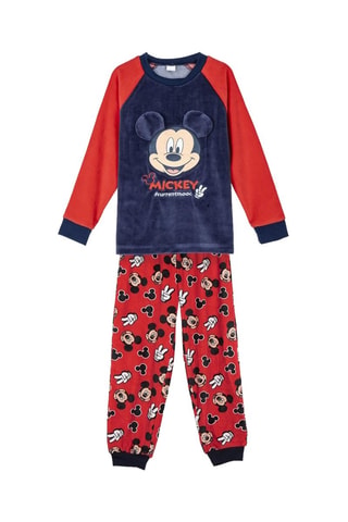Pigiama in pile Topolino Disney - Rosso e blu