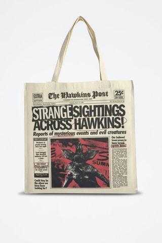 Tote bag Stranger Things - Rosso - Bianco, nero e rosso