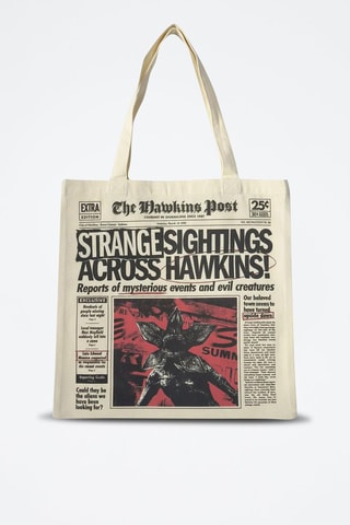 Tote bag Stranger Things - Rosso - Bianco, nero e rosso