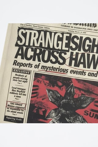 Tote bag Stranger Things - Rosso - Bianco, nero e rosso