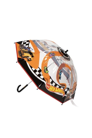 Ombrello Hot Wheels - Arancione e bianco - Bianco e arancione