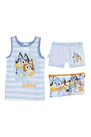 Pigiama e pochette da trasporto Bluey - Blu