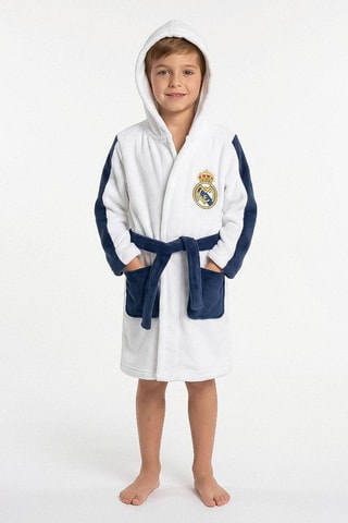 Badjas met Capuchon Real Madrid - Blauw