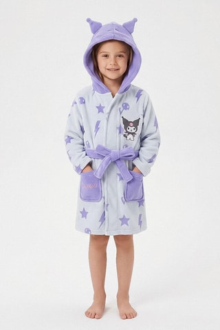 Badjas met Capuchon Kuromi Hello Kitty Sanrio - Blauw