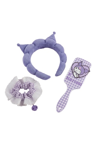 Cofanetto bellezza per capelli Kuromi Hello Kitty Sanrio - 3 pezzi