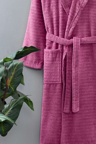 Albornoz con capucha Doga - Rosa