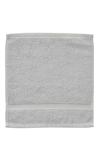 4 toallas de tocador - Gris, beige y azul