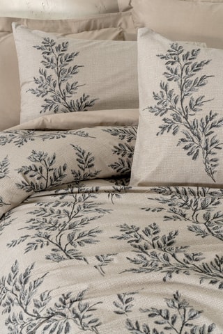 Parure copripiumino in cotone 57 fili/cm² - Beige