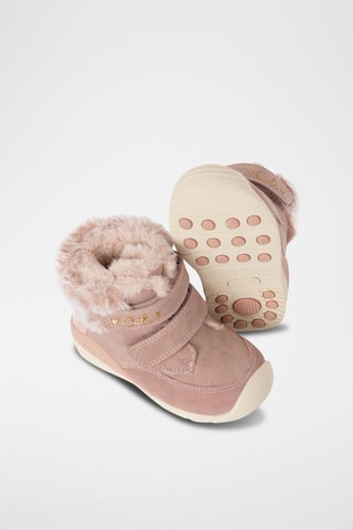 Bottines fourrées - Rose poudré