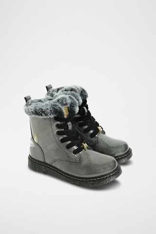 Bottines fourrées - Gris foncé