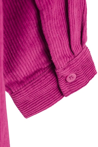 Sovracamicia in velluto - Rosa