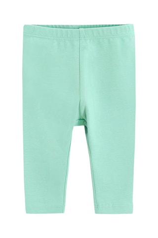 2 leggings - Turquoise et rose