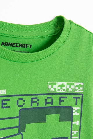 Pyjama Minecraft - Vert clair et gris