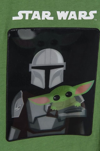 T-shirt Grogu e Boba Fett The Mandalorian Star Wars - Verde scuro