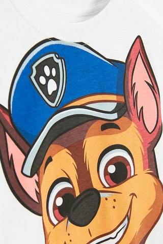 T-shirt Chase Paw Patrol - Bianco