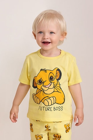 T-shirt Simba Le Roi Lion Disney - Jaune
