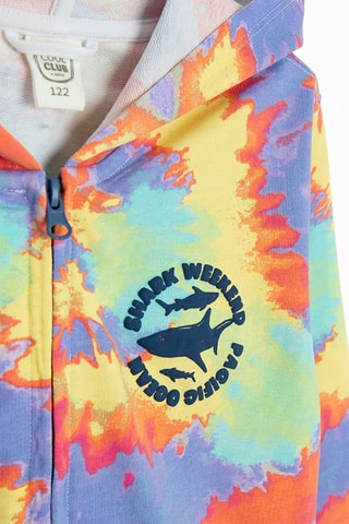 Sweat à capuche tie and dye - Orange