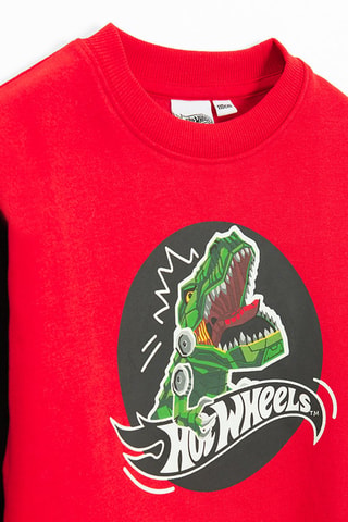 Sweat T-Rex Hot Wheels - Rouge