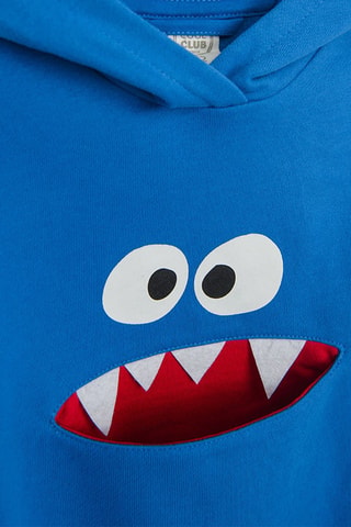 Sweat à capuche - Bleu cobalt