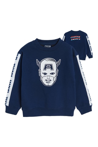 Sweat Captain America Avengers Marvel - Bleu marine