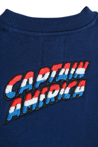 Sweat Captain America Avengers Marvel - Bleu marine
