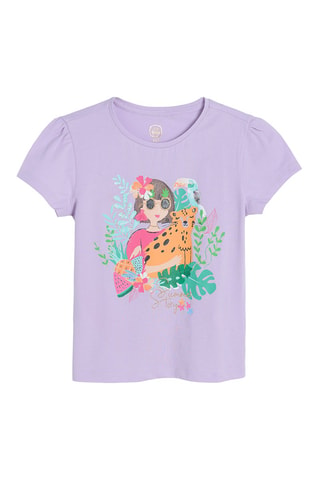 T-shirt et legging Mauve et orange