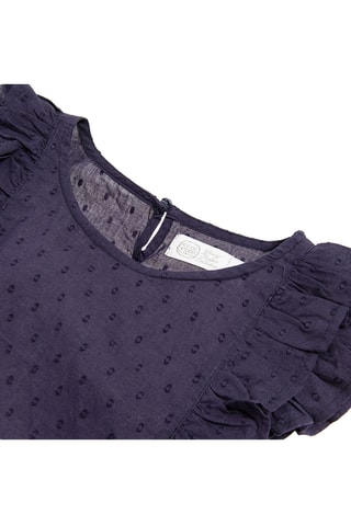 Blusa in sangallo - Navy