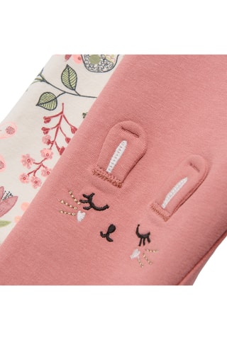 2 leggings - Vieux rose et écru