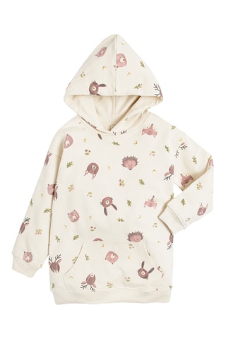 Sweat à capuche et legging - Ecru et rose poudré