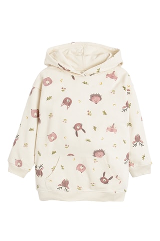 Sweat à capuche et legging - Ecru et rose poudré