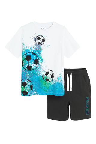 T-shirt et short - Blanc et noir