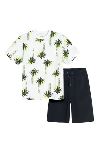 T-shirt et short - Blanc et noir