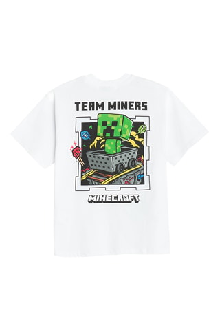 T-shirt Minecraft - Bianco