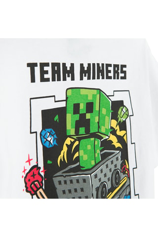 T-shirt Minecraft - Bianco