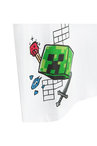 T-shirt Minecraft - Bianco