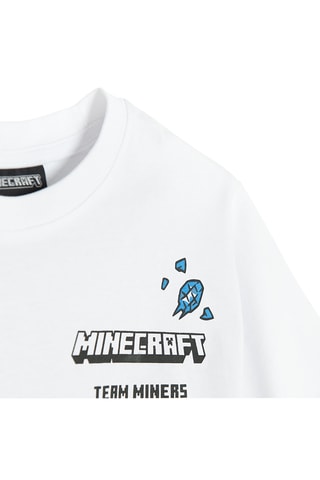 T-shirt Minecraft - Bianco