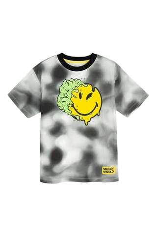T-shirt Smiley - Noir