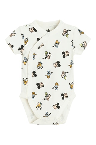 2 bodys Mickey Disney - Beige et bleu cobalt