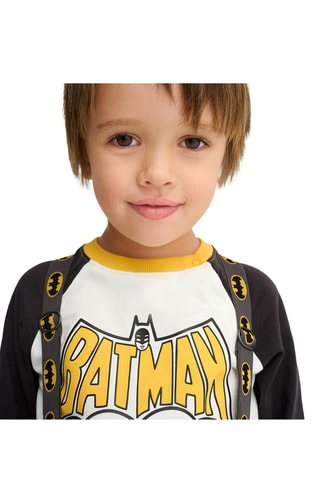 T-shirt Batman La Ligue des Justiciers DC Comics - Jaune et noir