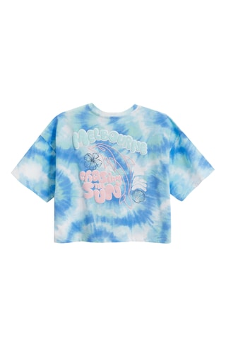 T-shirt et short tie and dye - Blanc