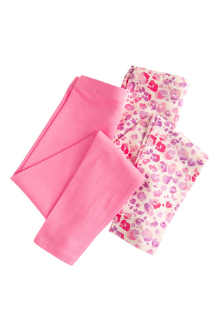 2 leggings - Rose