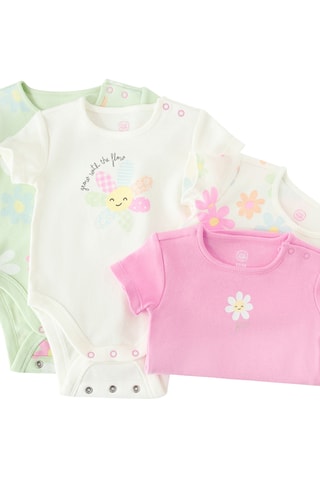 4 bodys - Vert et blanc