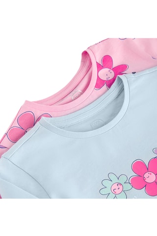 2 t-shirts - Rose et ciel