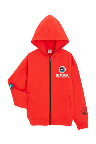 Sweat à capuche NASA - Rouge